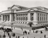 The New York Public Library under construction circa  some six years after groundbreaking and three years before it finally opened